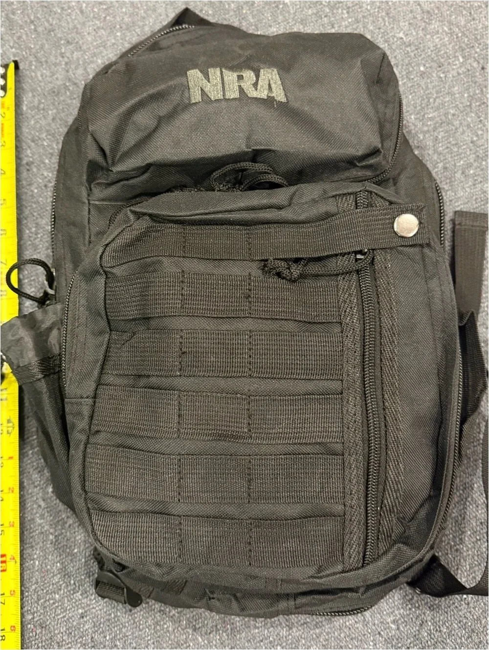 NRA Blackout Black Tactical MOLLE Backpack